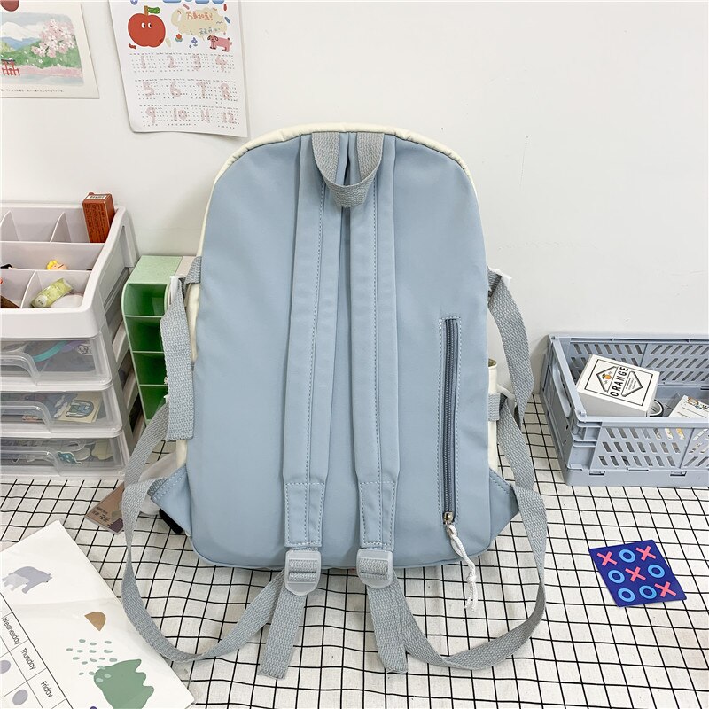 Estuaqueen Kawaii Nylon Vrouwen Rugzak Mode Waterdichte Rugzak Voor Tienermeisjes Schooltas Leuke Student Boekentas Reizen Mochila