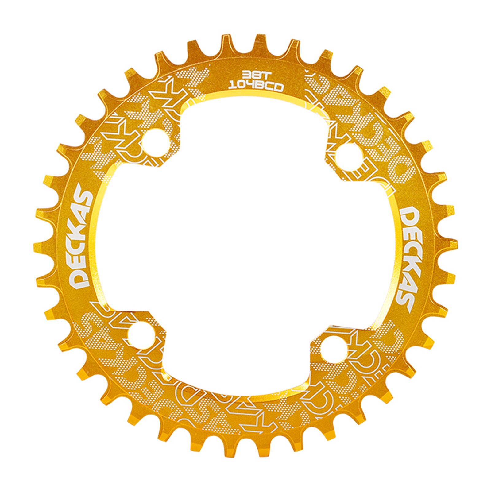 Round Narrow Wide Chainring Gear Bicycle Disc 36T 104BCD Oval Plate Crankset 104bcd Multi-color Single Speed Chainwheel: Yellow / Circularity