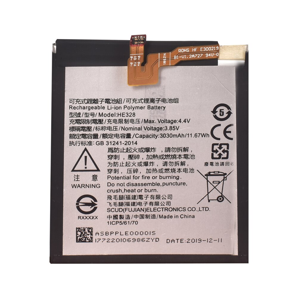 3030mAh HE328 Battery for Nokia 8 TA-1004 TA-1012 TA-1052 + Free Tools