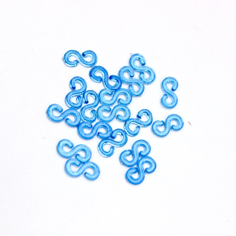 500 stks 11mm S Clip Rubberen Band Sieraden Sluiting Connector Set Voor DIY Elastische Armband Kit Maken Accessoires Materialen
