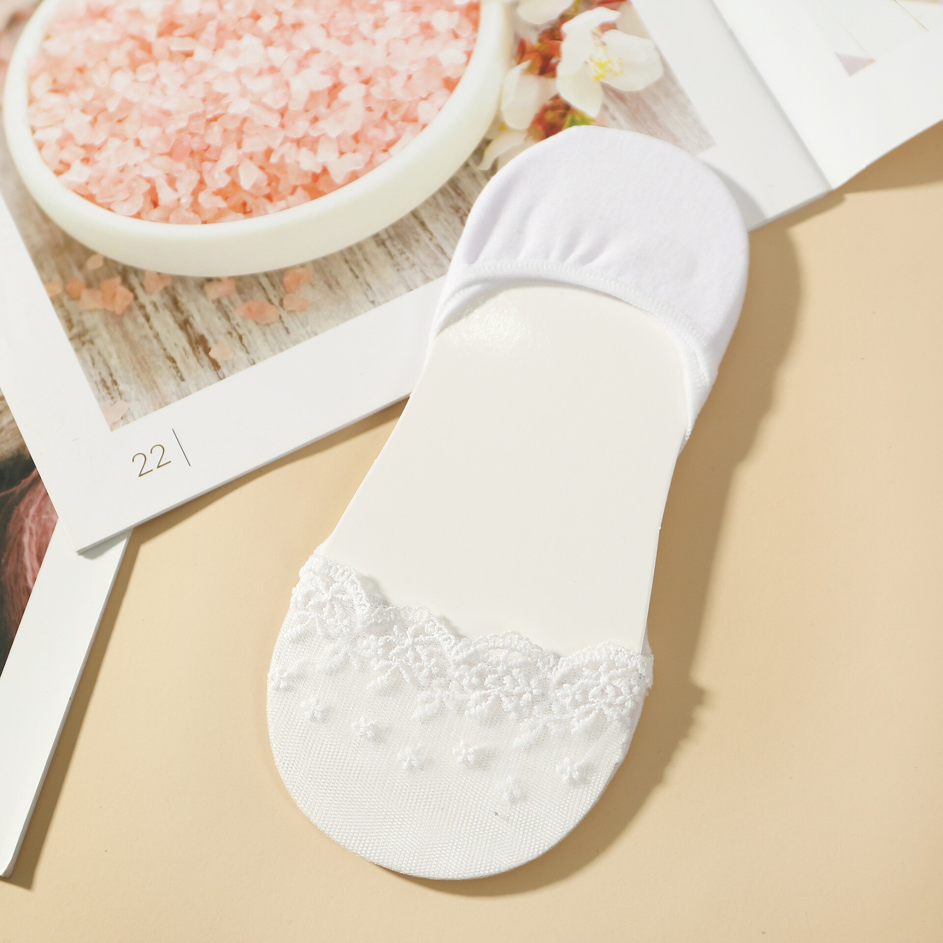 Ademend Kant Sok Slippers Onzichtbare Boot Sokken Vrouwen Zomer Sokken Korte Vrouwelijke Slippers Calcetines Invisibles Mujer
