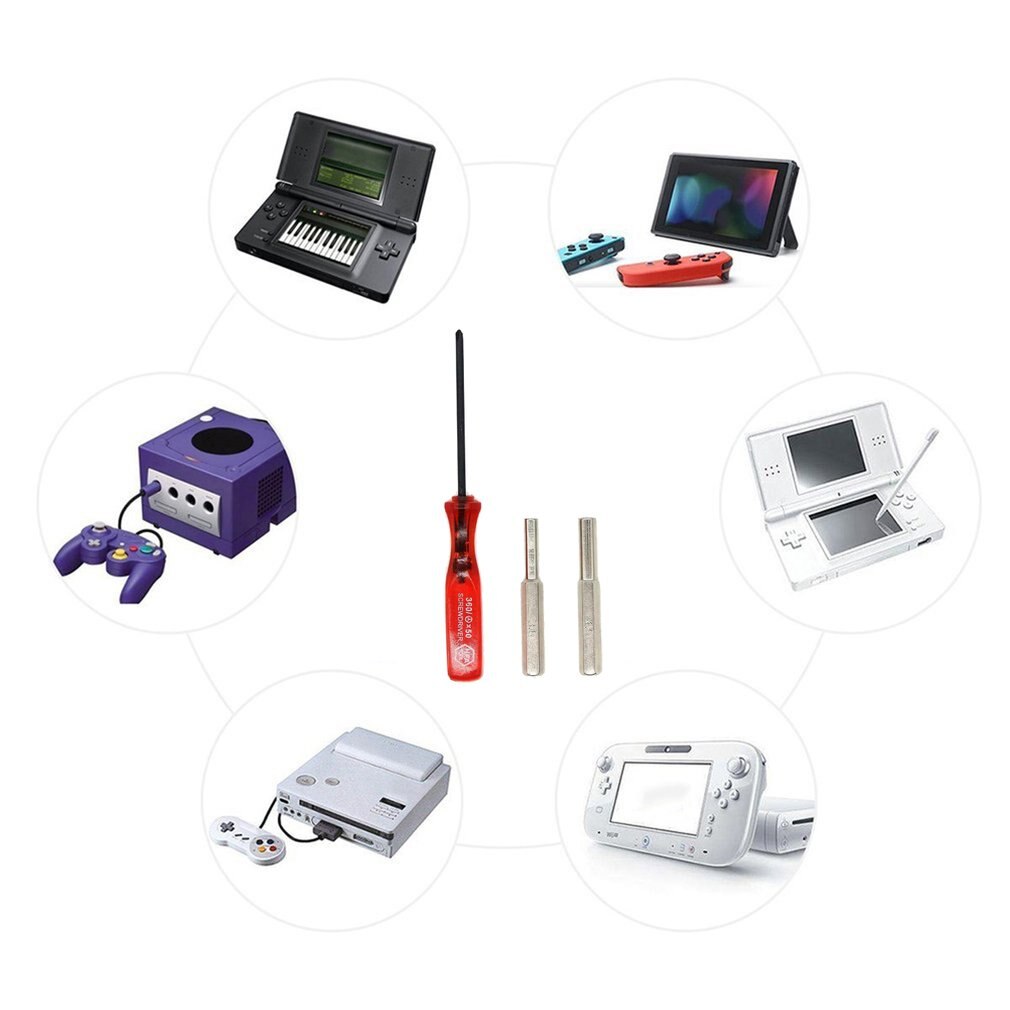 3.8mm 4.5mm Tri-wing Security Bit Screwdriver For Nintend For NES For SNES For N64 For Game Boy For SEGA Set