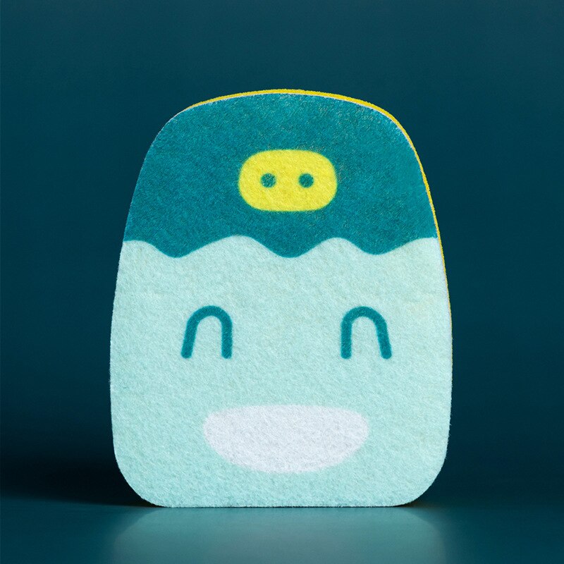 Household Magic Sponge Kitchen Cleaning Sponge Scrubber Sponges for Dishwashing Double-sided decontamination Kitchen accessories: A