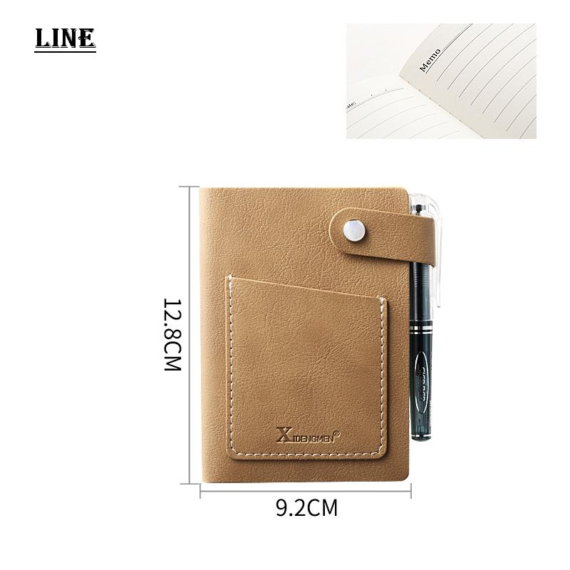 Portable Mini Pocket Notebook A7 Blank Hand Drawing Student Stationery Portable Diary Journal Notebooks Writing Pads: Khaki