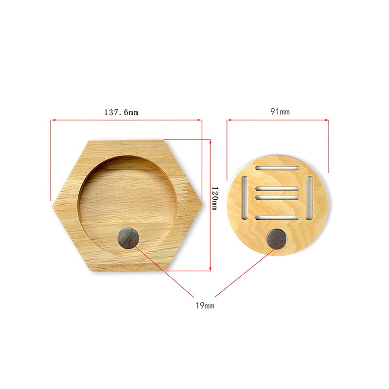 6Pcs Hexagon Medaille Display Rack Houten Medaille Opslag Planken Honingraat Medaille Houder Organizer Display Hanger Gratis Combinatie