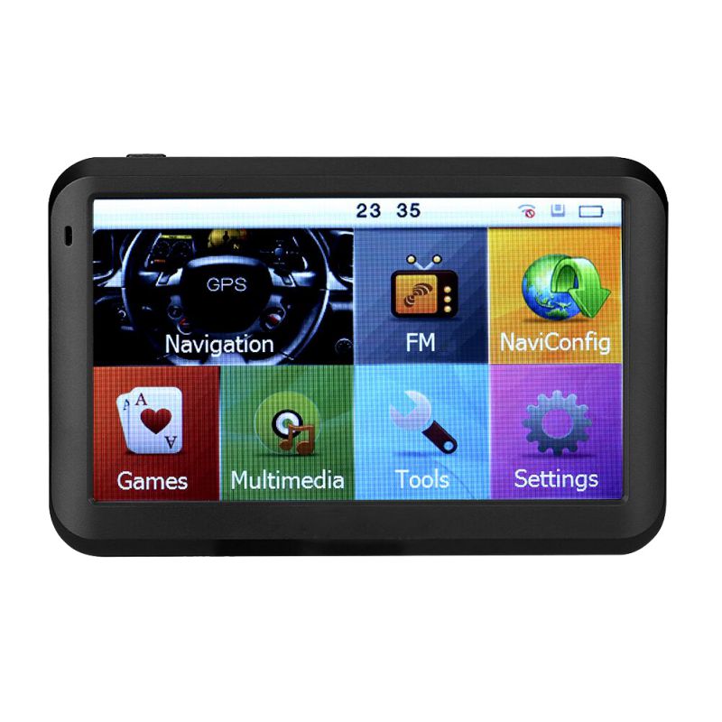 5 Inch Vehicle GPS Navigation Car GPS Navigator FM Transmitter 8GB ROM 256 MB RAM Multiple Languages Dual Navigation System *