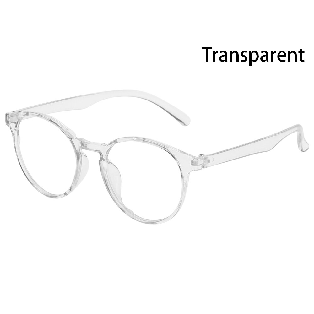Lunettes Anti-rayon bleu, montures de lunettes optiques, ordinateur de jeu, bloquant la lumière bleue, monture ronde transparente: Type 4-transparent