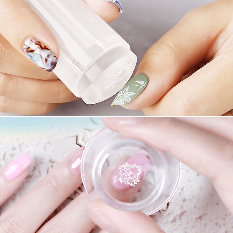 Saviland Gel Vernis pour Nail Stamping Plaques Timbre Nail art Modèle Gel Polonais pour Ongles Stemping bricolage Nail Joint Racleur