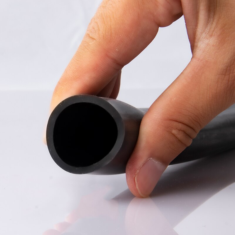 Tubo de silicona negra para riego de jardín, manguera de goma aislante de Grado Industrial, piezas de automóvil negras, identificación Universal de 3mm ~ 10mm