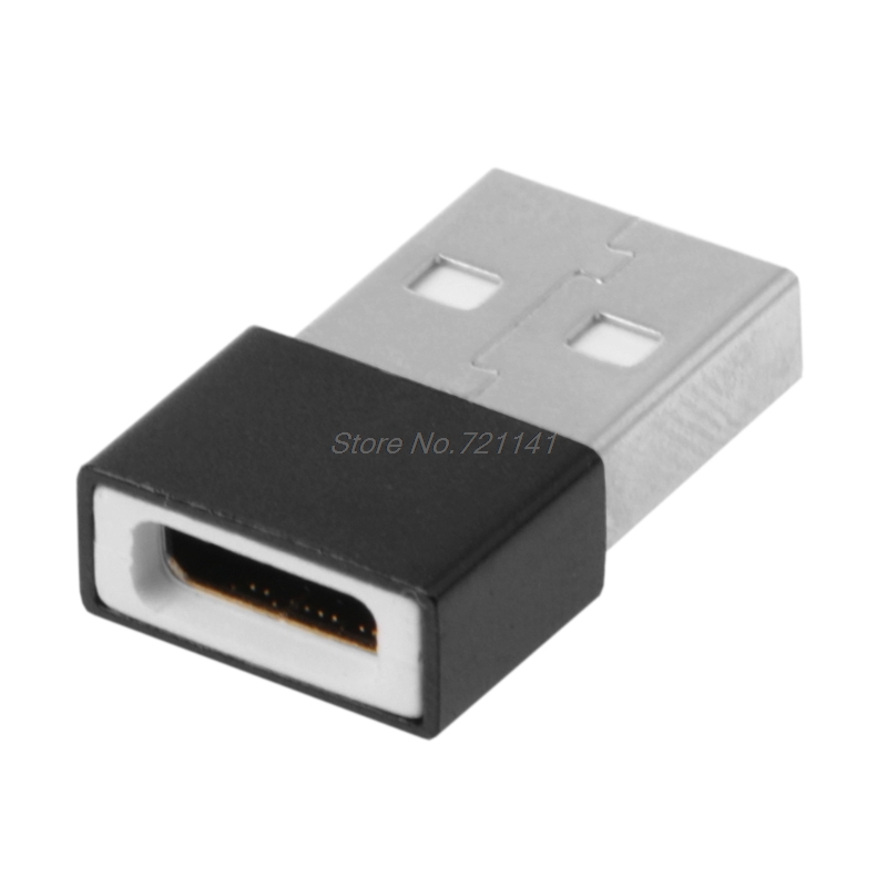 USB 2.0 Male to Type C USB 3.1 Female Converter Charging Adapter Data Transfer