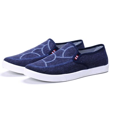 Cresfimix chaussures maskulines mann plus size blå dongerisko herre kule komfortable slip-on sko herre kule sko  b863: C / 8.5