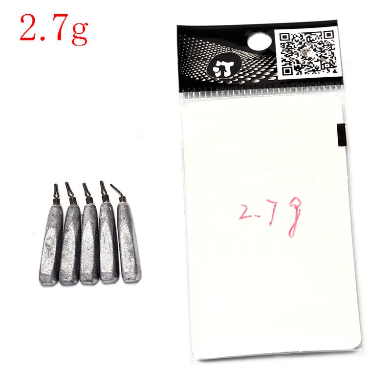 5pcs/lot Fishing Lead Sinker Weight Size 2.7g/3.2g Water Droplets Lead Weights Fishing Lead Sinkers Fishing Accessories: 2.7