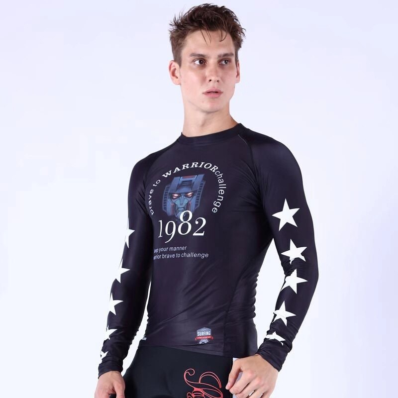 Zwemmen Wetsuit Voor Mannen Badpak Plus Maten 6XL 5XL Zwart Badmode Zwemmen Surfen Duiken Wetsuit: L