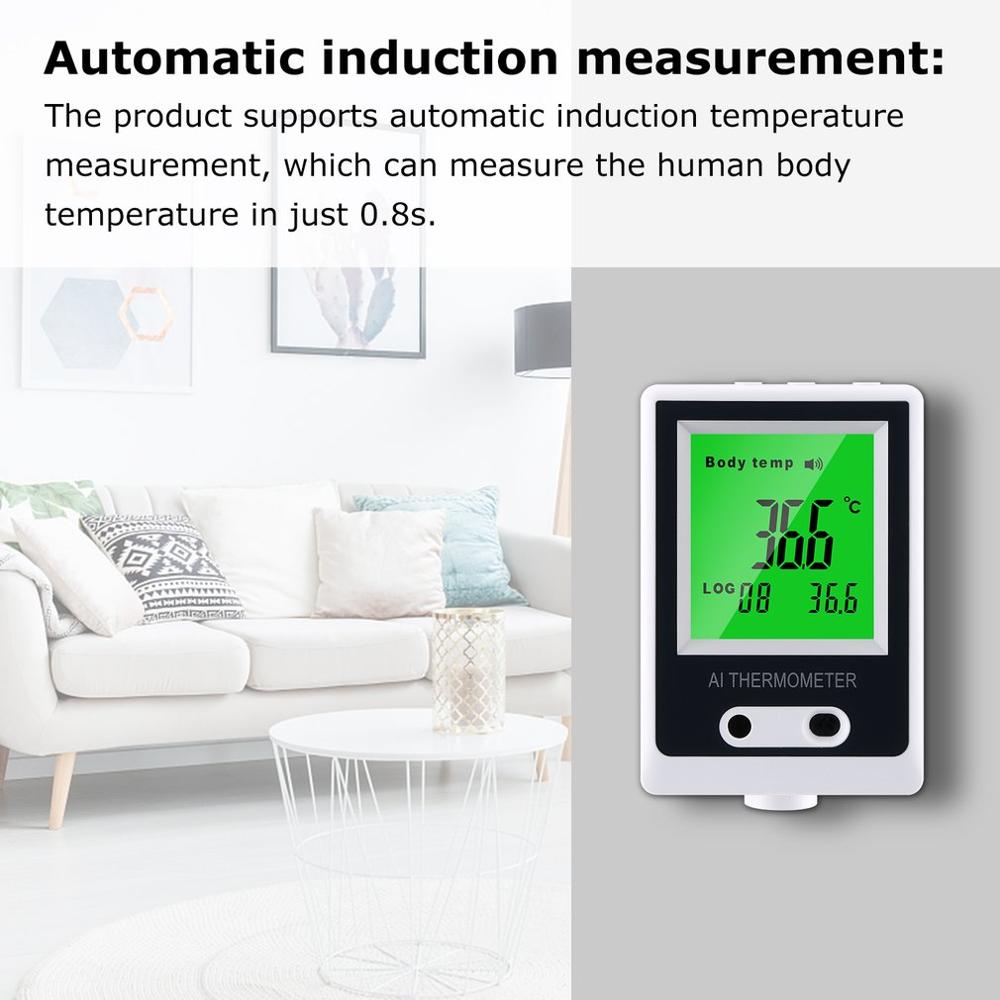 Non-contact Infrared Temperature Sensor, Wall Mounted Forehead Thermometer, Automatic Body Temperature,Smart Sensor: Default Title
