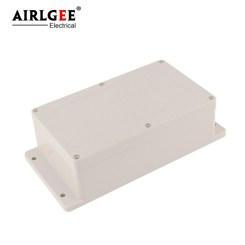 200 * 120 * 67mm electrical junction box with mounting ear plastic box ABS outdoor electronic housing waterproof IP65 sealed box