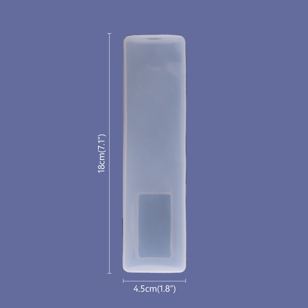 1PCS Remote Control Cover Silicone Transparent TV Remote Control Case Air Conditioning Dust Protect Storage Bag: 18x4.5 y