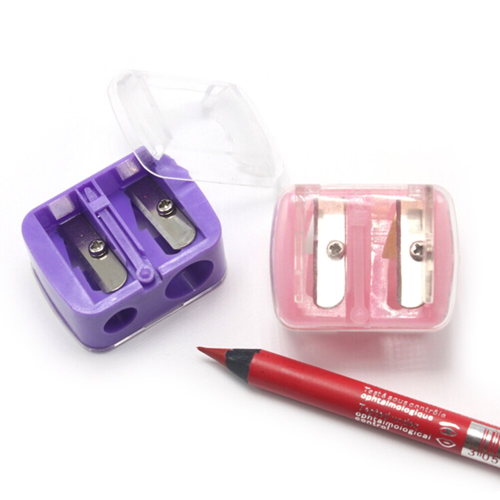 1PC Cosmetic Sharpener Pencil Sharpener Double Holes For Cosmetic Brush / Eyeliner Pencil / Makeup Pencil