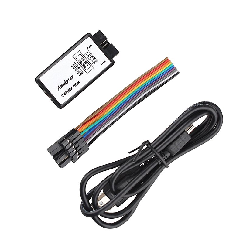 USB Logic Analyzer 24MHz 8 Channel 24M/seconds Logic Analyzer Debugger For ARM FPGA Logic Analyzer Logic 24M 8CH