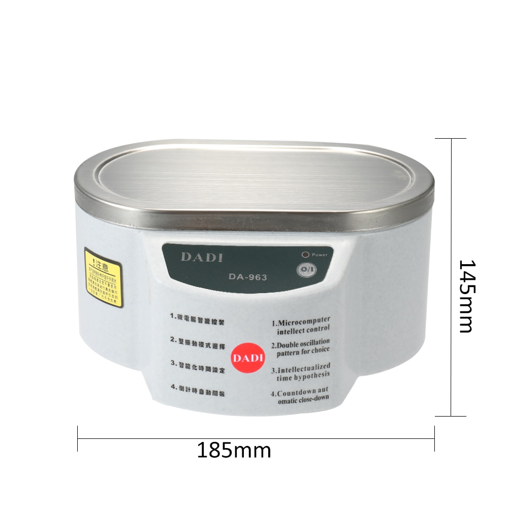 Digital Ultrasonic Cleaner ultrasonic bath Jewelry Glasses Circuit Board Cleaning Machine Ultrasound Sterilizing Machine 600ml