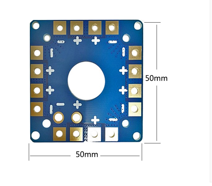 XT30 XT60 XT90PW PCB high current distribution board multi axis distribution board UAV power supply parallel connection: light yellow