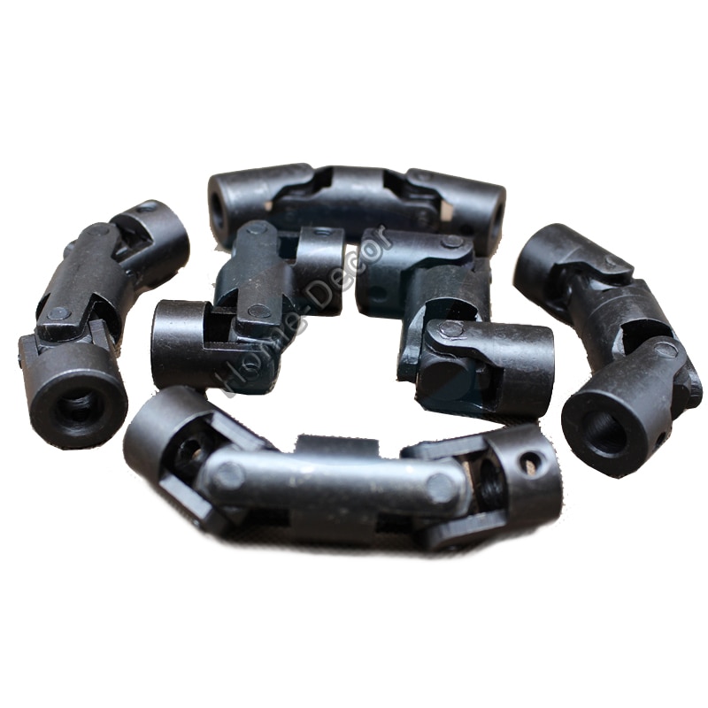 1pcs Three Section Metal Universal Joint Boat Metal Cardan Joint Gimbal Couplings Universal Joint Connector Black Plating