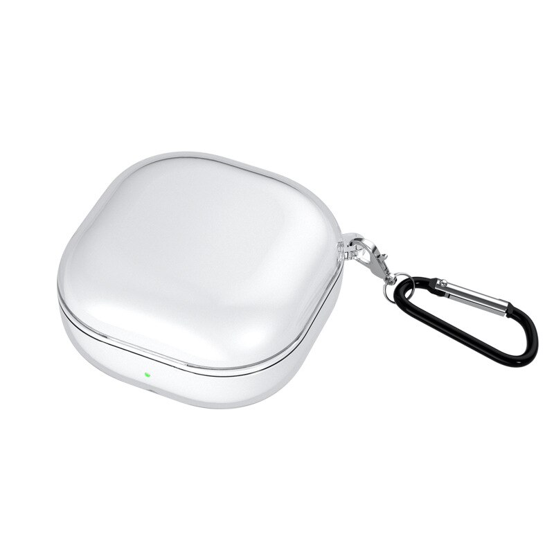 Hoesjes voor samsung galaxy buds live met haak oordopjes softshell beschermer accessoires voor samsung galaxy buds live hoesjes: Transparante haak