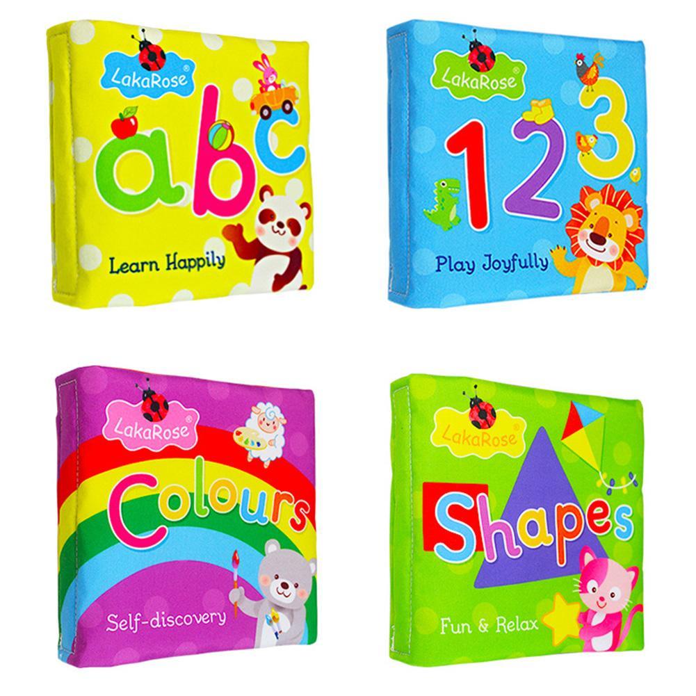Cartoon Alfabet Kleur Vorm Baby Doek Boek Erkenning Leren Onderwijs Speelgoed Zachte Doek Leren Cognize Boek Kids Rustig Boek