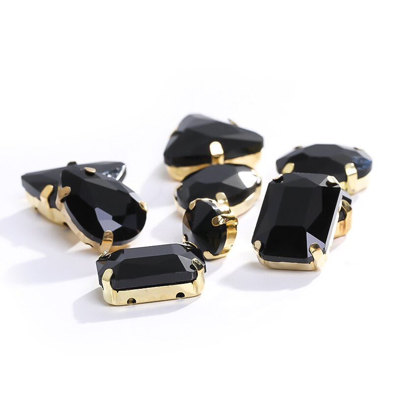 Astrobox Fancy 50 Stuks Gemengde Vorm Met Klauw Naai Rhinestone Crystal Voor Kleding &amp; Accessoires Glas Steen Diy Sieraden maken