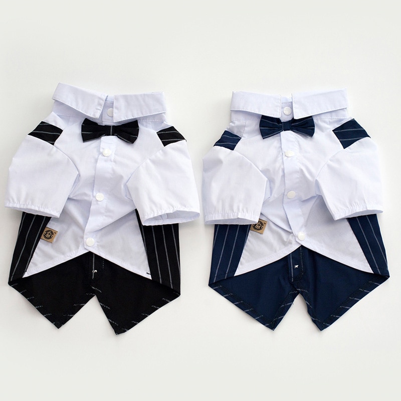 Formele Hond Kleding Bruiloft Hond Pak Kostuum Huisdier Smoking Kleding Voor Kleine Middelgrote Honden Pug Franse Bulldog Vlinderdas honden Kleding