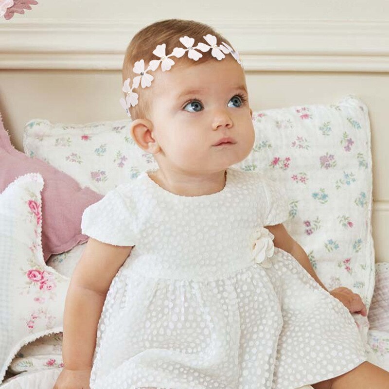 1 Pcs Baby bow girls Lace Headbands pearl flowers Headband Headwear Hair Band Baby Hair Accessories Girls Christmas