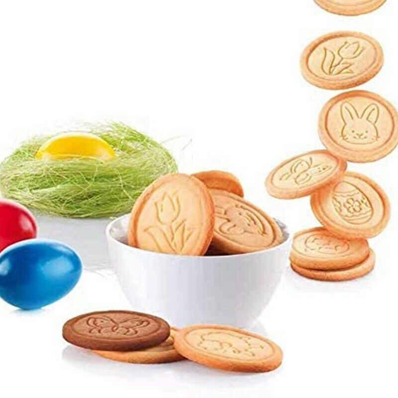 Non-stick cookie stamp & cutter ( (6 types set) chocolate fondant cake embosser cutter baking molds kitchen diy cake decorating tools
