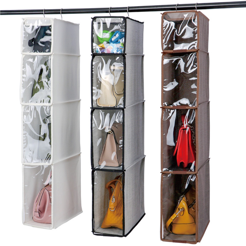 Handbag Hanging Organizer Closet Organizer Women Handbag Storage Holder Dust Proof Handbags Storage Bag Wardrobe Organizer