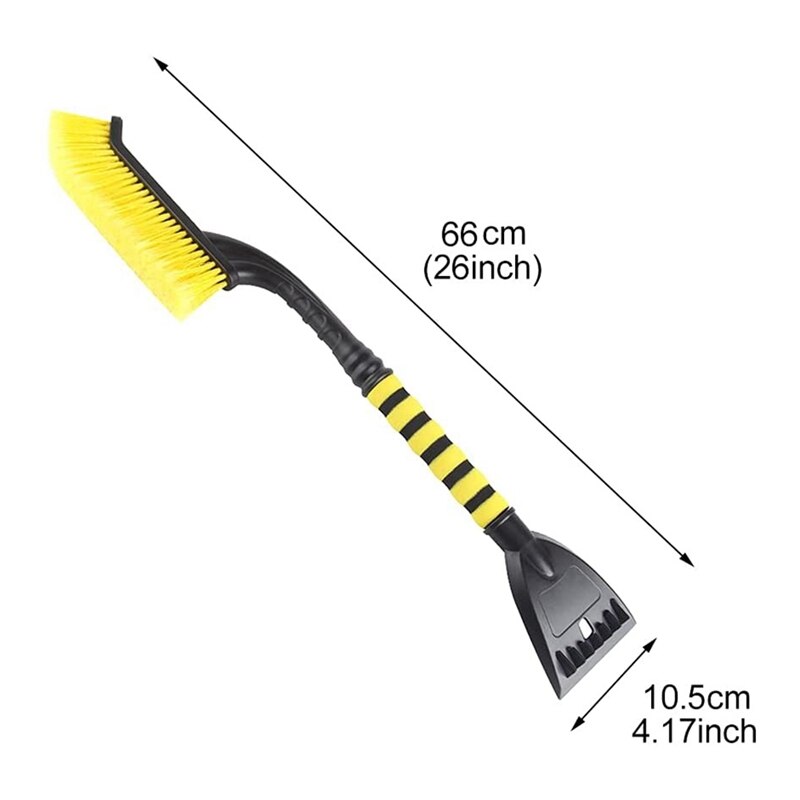 Sneeuw Borstel Met Afneembare Ijskrabber, Sneeuw Removal Tool Wasstraat Borstel Voor Auto 'S, Vrachtwagens, Suv 'S, voorruit