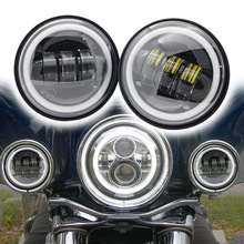 4.5 Inch Led Passerende Licht Mistlamp Extra Rijden Lamp Mistlampen Voor Motorfiets Mistlampen Vergadering Dag Licht