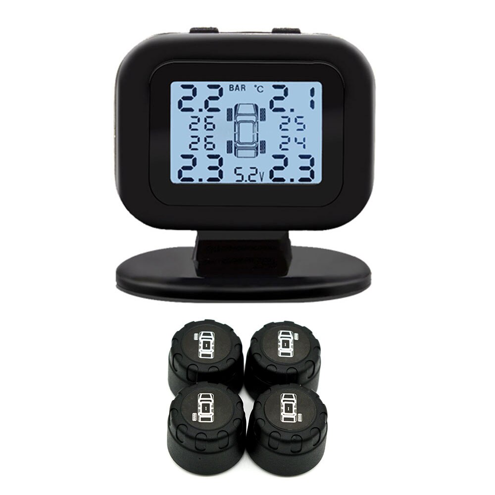 Universal Tire Pressure Monitoring System Gauge Tmps Meter TPMS USB External Sensor Automobile Intelligent Monitor