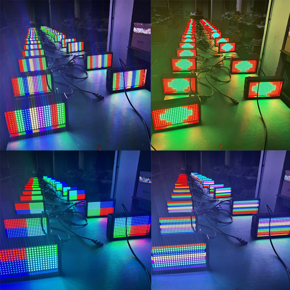 GOTSTAGE LED Strobe Flitslicht Geluidsregeling Geactiveerde snelheid Instelbaar Podium Disco DJ Home Party Ktv Bruiloft Verlichtingseffect