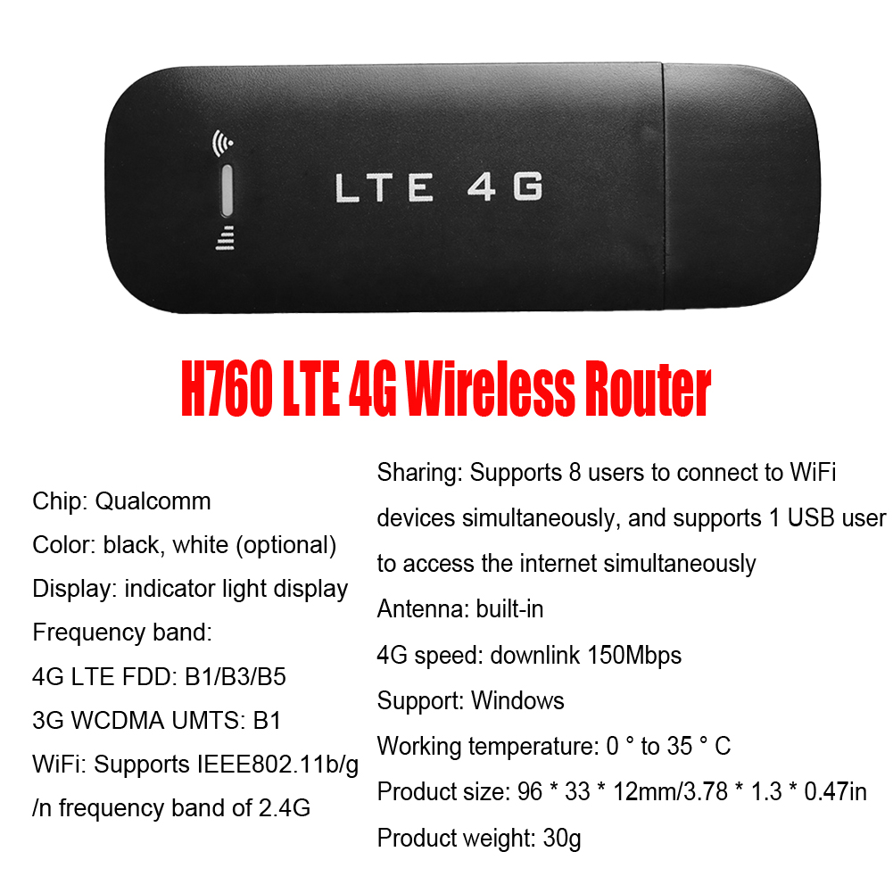 LDW931 Bezprzewodowy router Wi-Fi 4G Przenośny mobilny router Wi-Fi z gniazdem karty SIM Praktyczna Plug and Play Nadaje się do użytku na zewnątrz: Bundle8