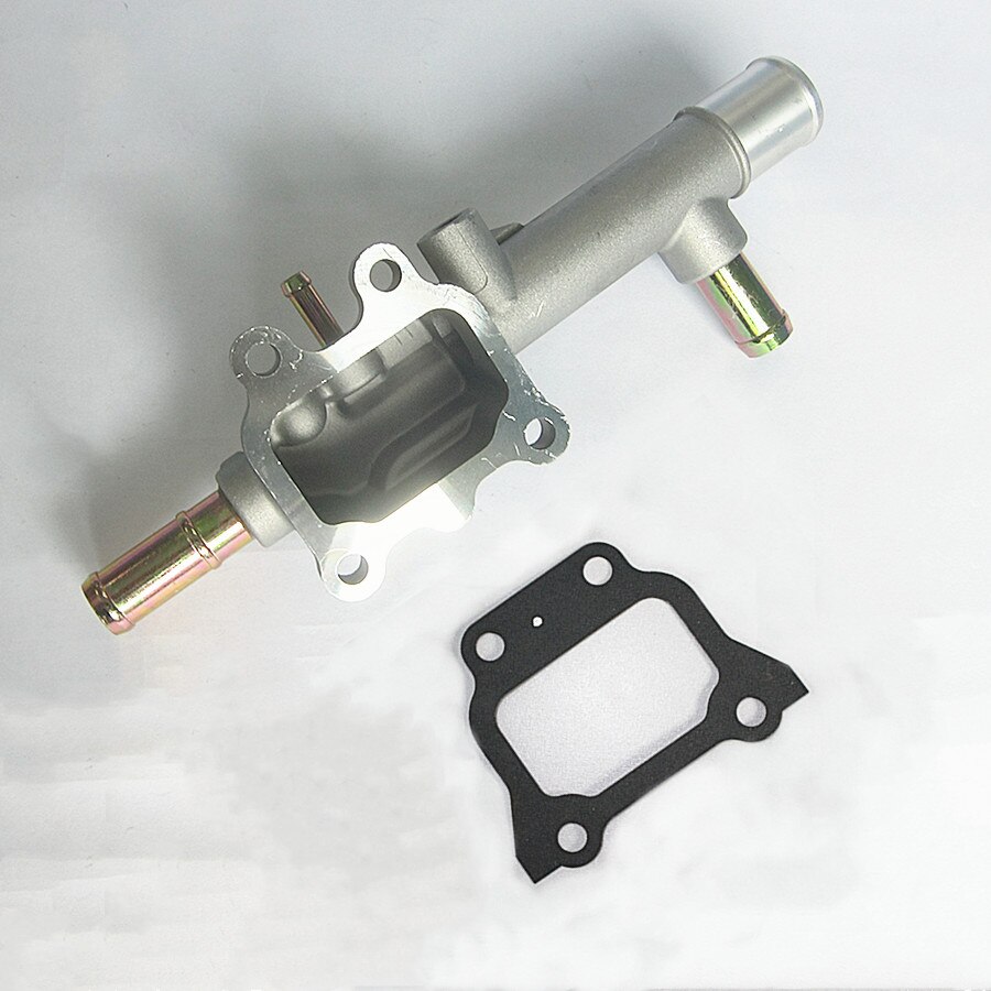 Accesorios de coche, sistema de refrigeración del motor, salida de agua FP47-15-17Z para Mazda 323 family1.8 2,0 FP FS 1998-2005 Haima 3 Haima 7 483Q: with gasket