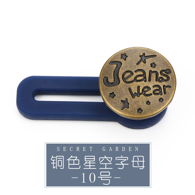 5 Stks/set Magic Metalen Knop Extendertrousers Jeans Knoppen Verstelbare Intrekbare Taille Extenders Zwangerschap Accessoires: 10