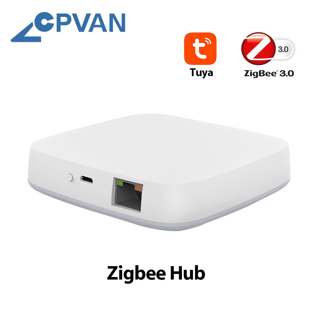 Cpvan tuya zigbee bevegelsessensor smart kroppsbevegelse pir menneskekroppssensor trådløs wifi zigbee bruk med inngangsport hub: Zigbee inngangsport