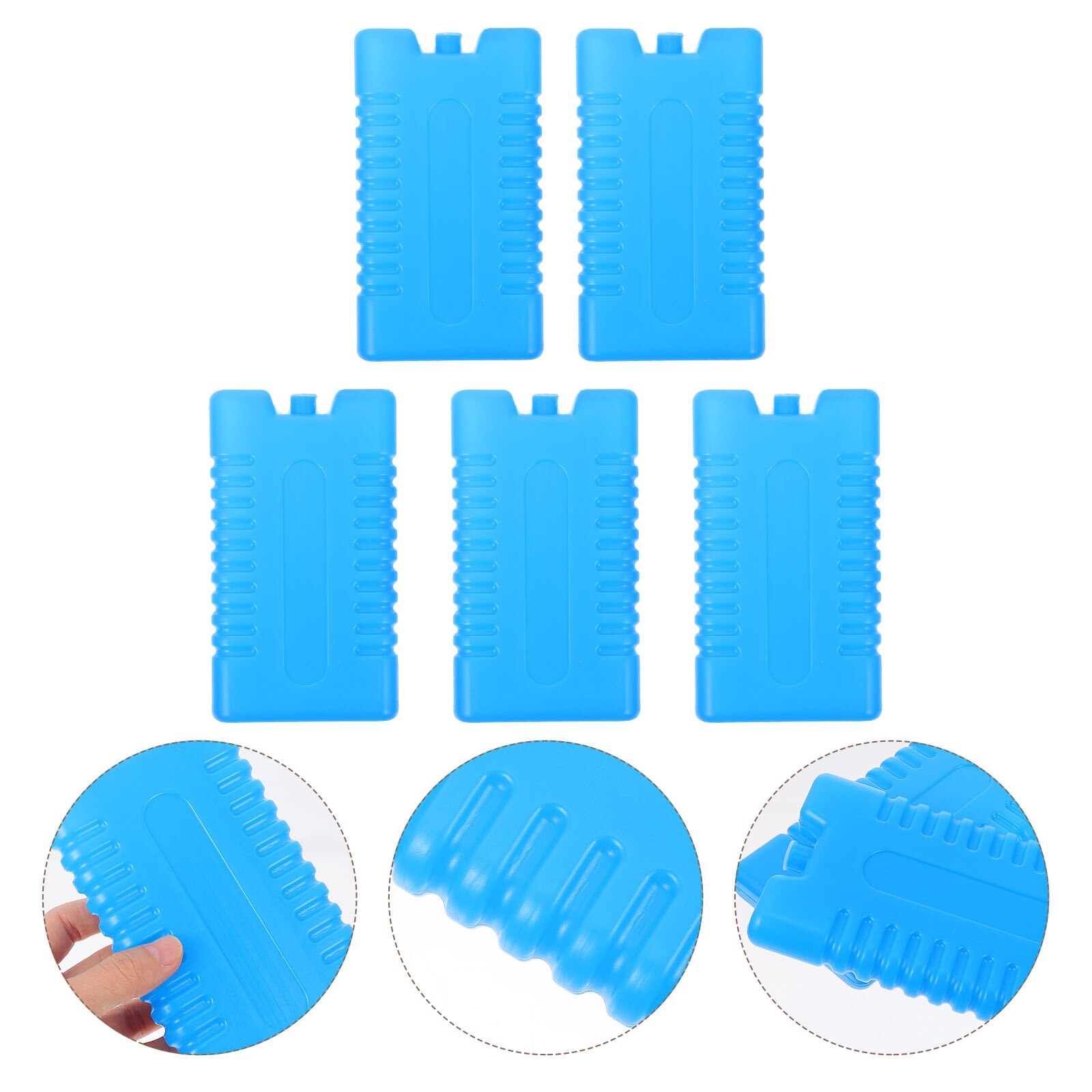 5Pcs Ice Cooling Packs Cooler Ice Case Freezer Ice Packs Freezer Ice Case for Home