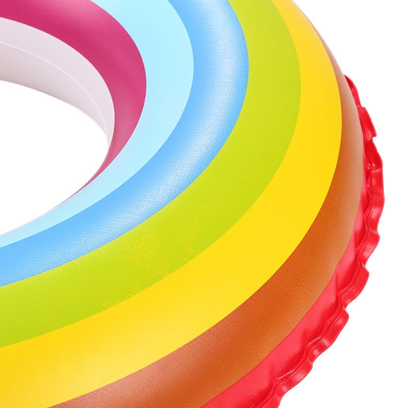 Brand Children Swim Ring Outdoor Adult Thickening Inflatable Rainbow Swimming Ring Swimming Protection Ring !