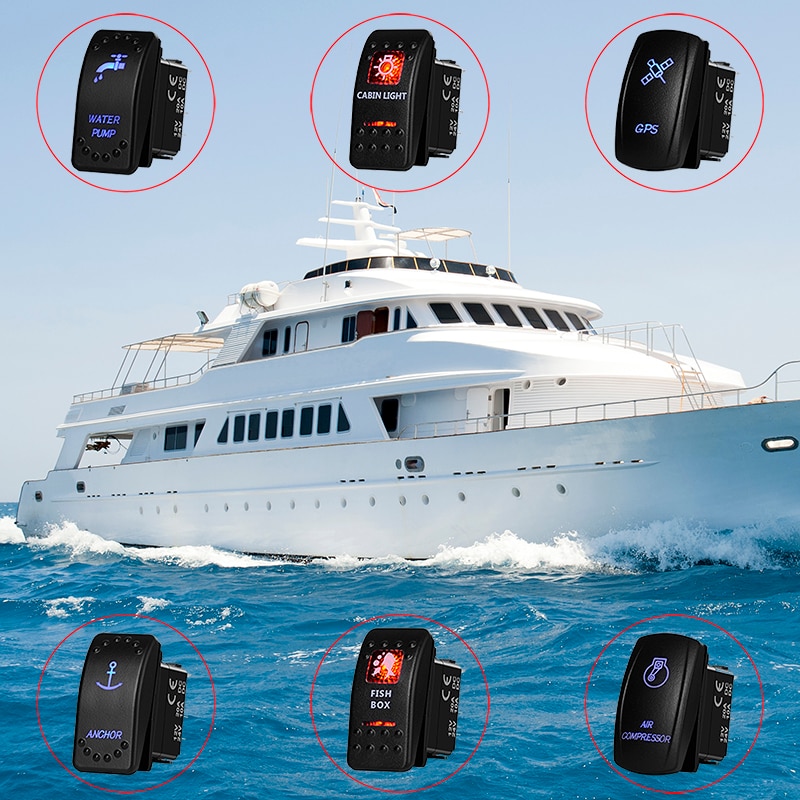 Rocker Switch Button Cover Actuator Removal Tool for Car Marine Boat Dashboard Panel Switch Cap Replacing Parts