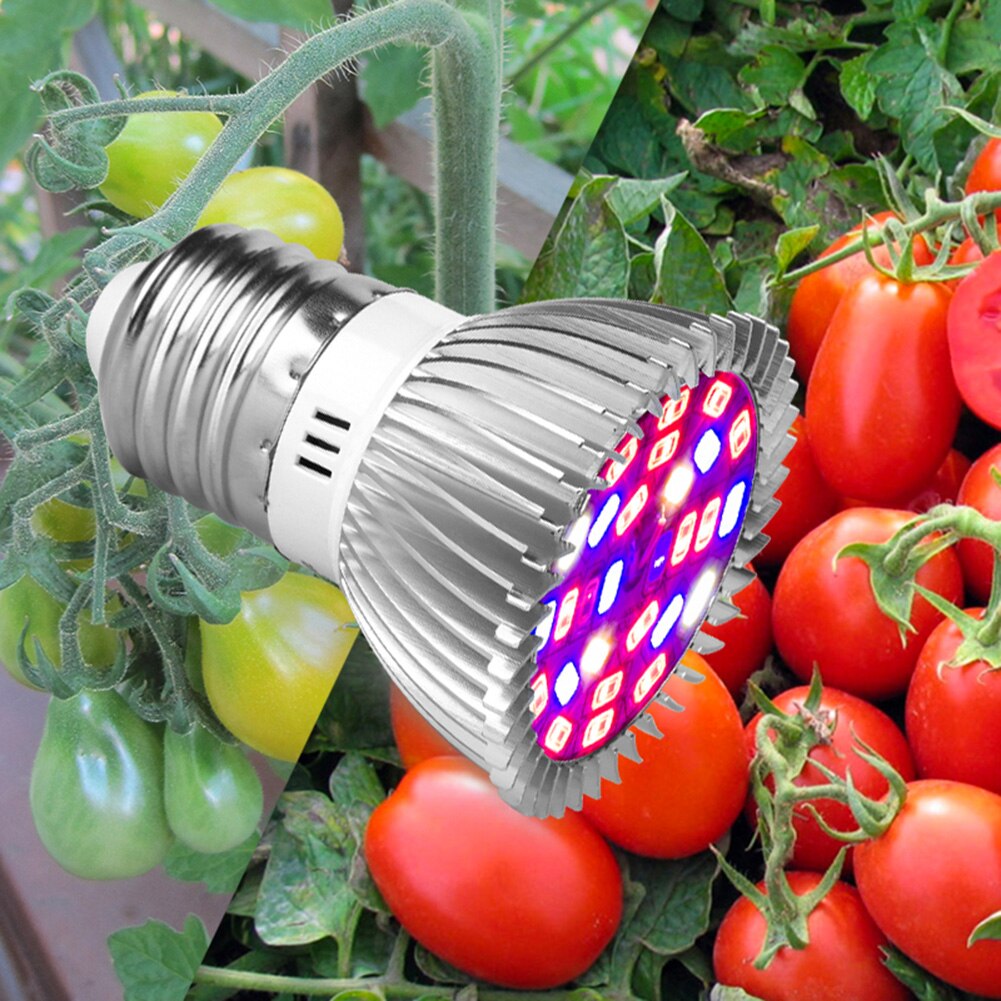18/28 ledet  e27 ledet planter vekstlampe høy lysstyrke frøplante voksende pære uv lys frøplante voksende pære