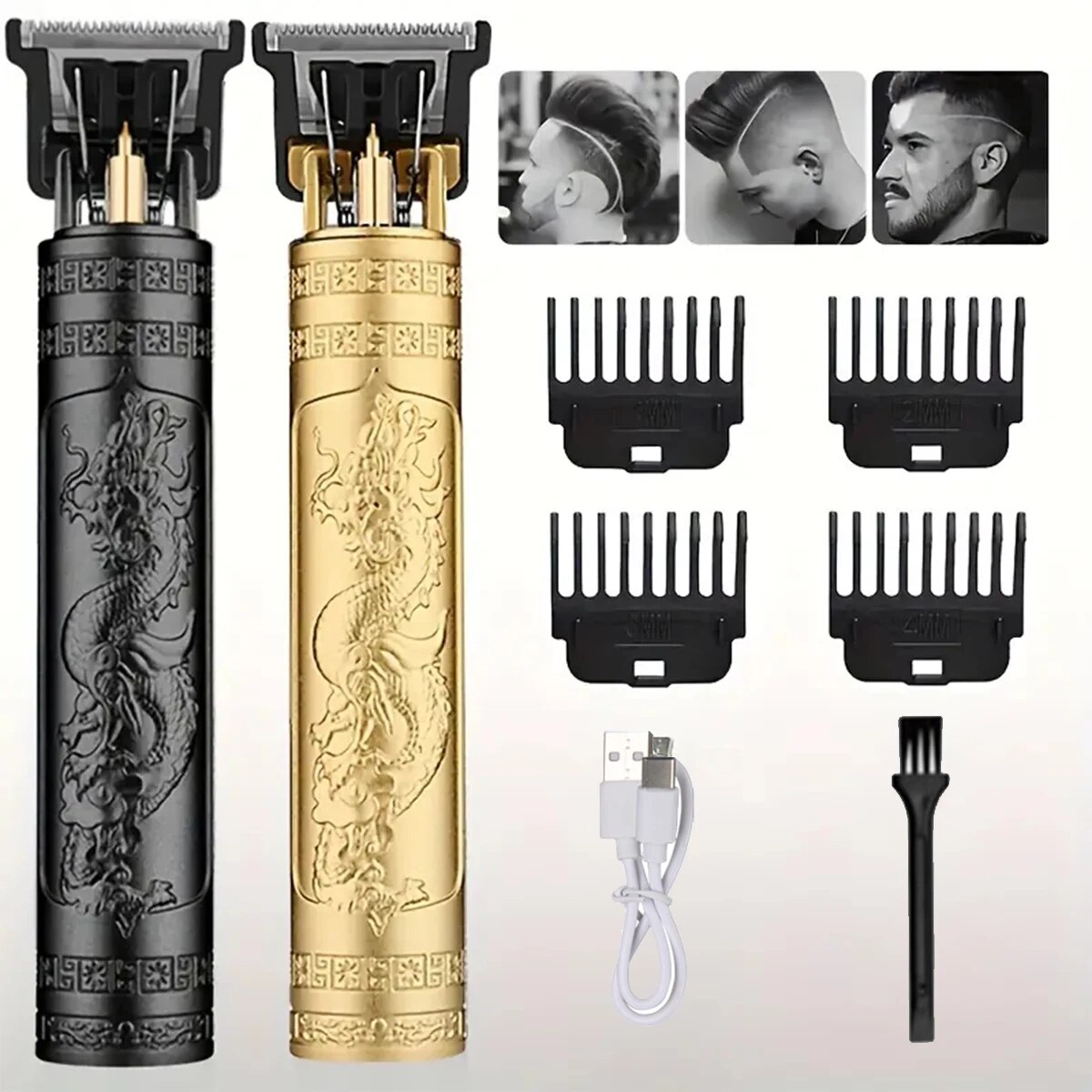 T9 USB elektrische tondeuse voor mannen Haarsnijmachine Oplaadbare man scheerapparaat Trimmer Kapper Technische baardtrimmer