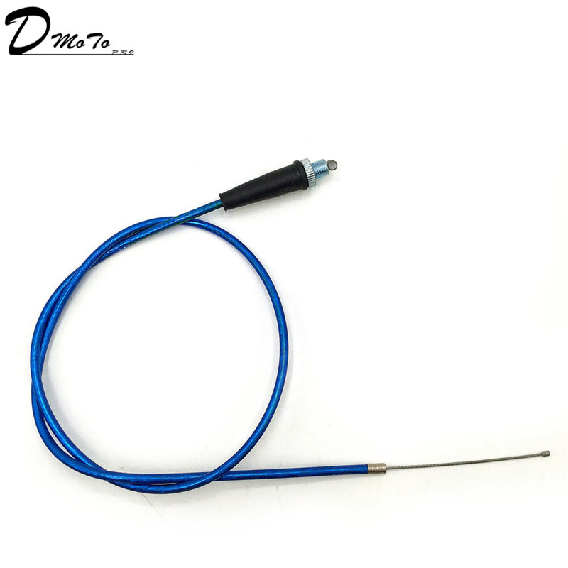 Rode Throttle Clutch Kabel Voor Chinese Pit Dirt Motor Bike Motorcycle XR50 CRF50 CRF70 Klx 110 125 Ssr Ttr Bbr horizontale Motor: Blue Throttle Cable