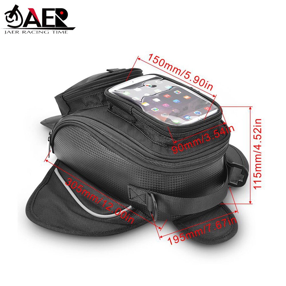 100%  tanktassen voor motorfietsen met groot zichtvenster voor iphone samsung mobiele telefoon navigatie moto olie benzine tanktassen rugzak