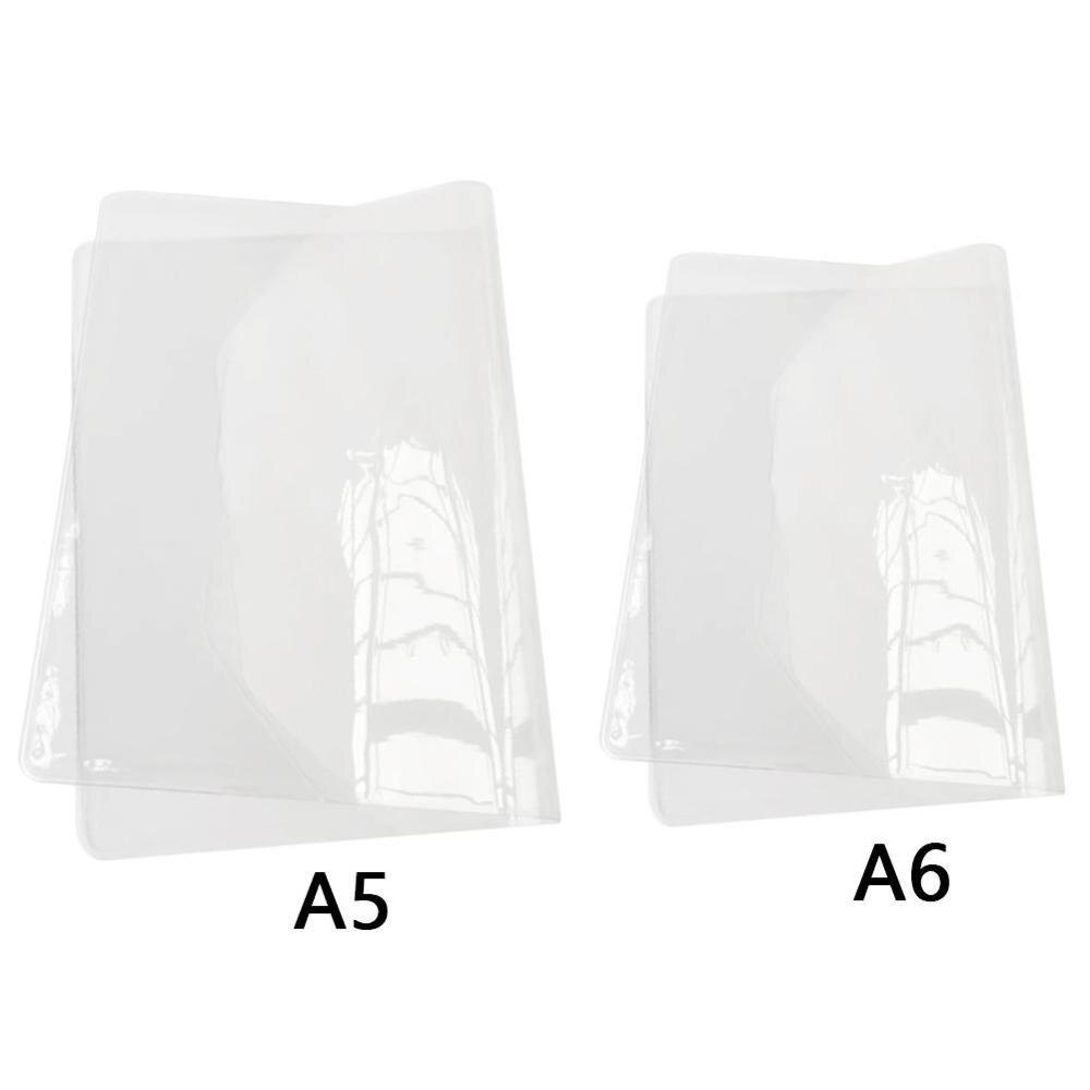 DIY Transparent PVC Cover For Fitted School 1Sheet A6 Supplies A5 Journal Book Office H5A7