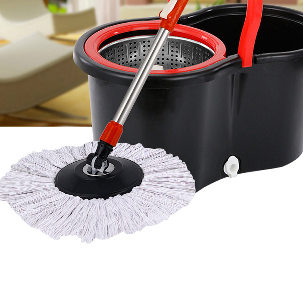 Vloer Mop Set Automatische Mops En Emmer Voorkomen Hand Wassen Microfiber Schoonmaakdoekje Platte Squeeze Magic Houten Vloer Luie Mop #4