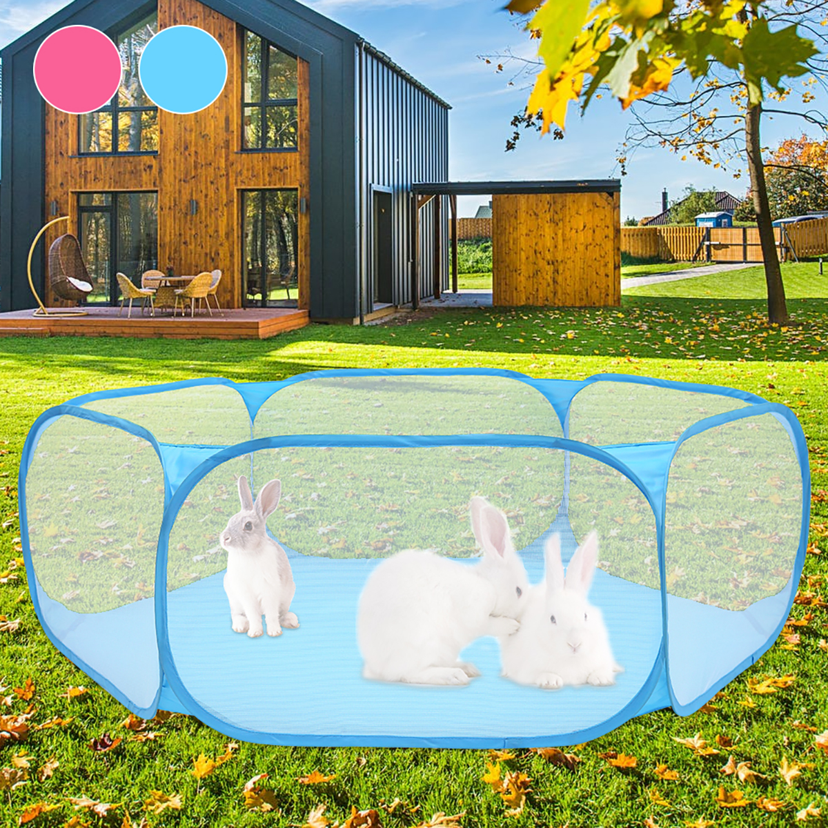 Portable Pet Playpen Cat Dog Cage Tent Playpen Folding Fence For Hamster Hedgehog Small Animals Breathable Puppy Outdoor Pet